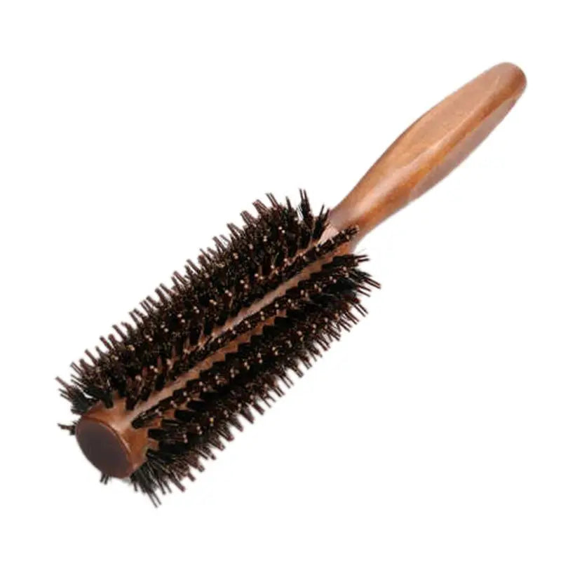 6 Types Straight Twill Hair Comb Natural Boar Bristle Rolling Brush Round Barrel Blowing Curling DIY Hairdressing Styling Tool
