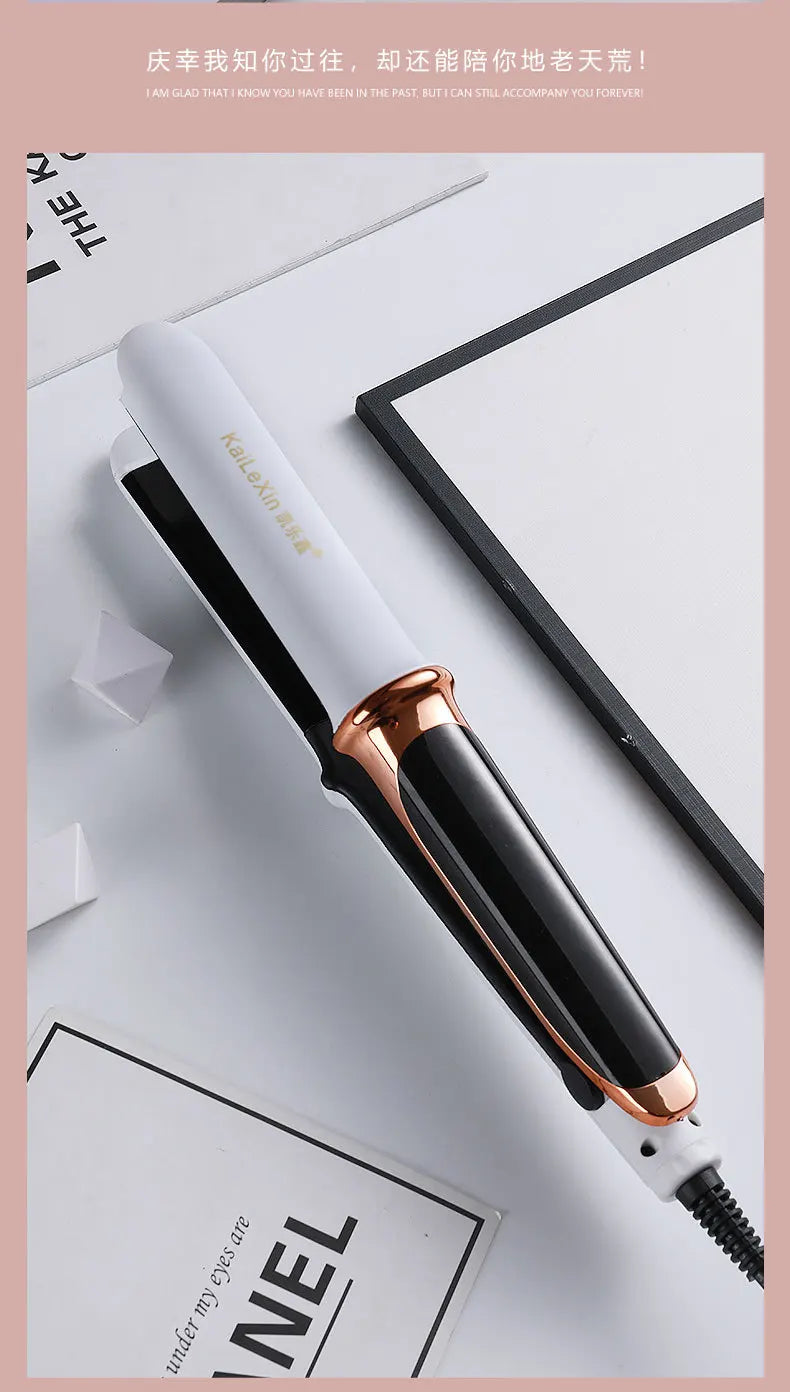 4 Gears Adjustable Temperature 2in1 Professional Flat Iron Hair Straightener Fast Warm-up Styling Tool for Wet or Dry Hair