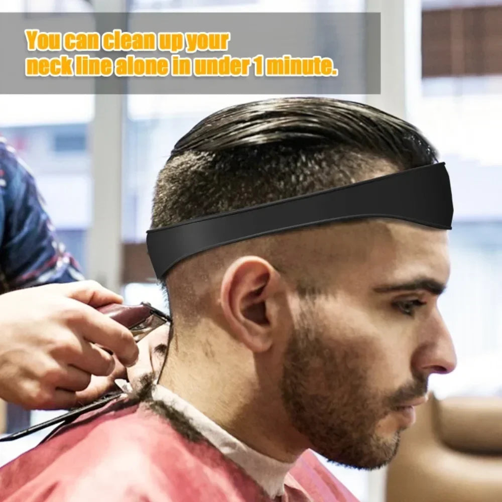 DIY Home Hair Trimming Home Haircuts Curved Headband Silicone Neckline Shaving Template Hair Cutting Guide Hair Styling Tools