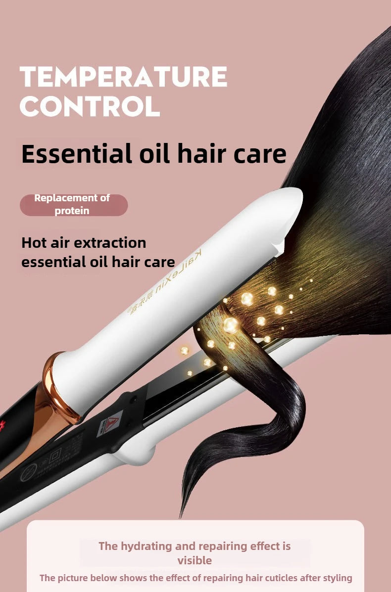 4 Gears Adjustable Temperature 2in1 Professional Flat Iron Hair Straightener Fast Warm-up Styling Tool for Wet or Dry Hair