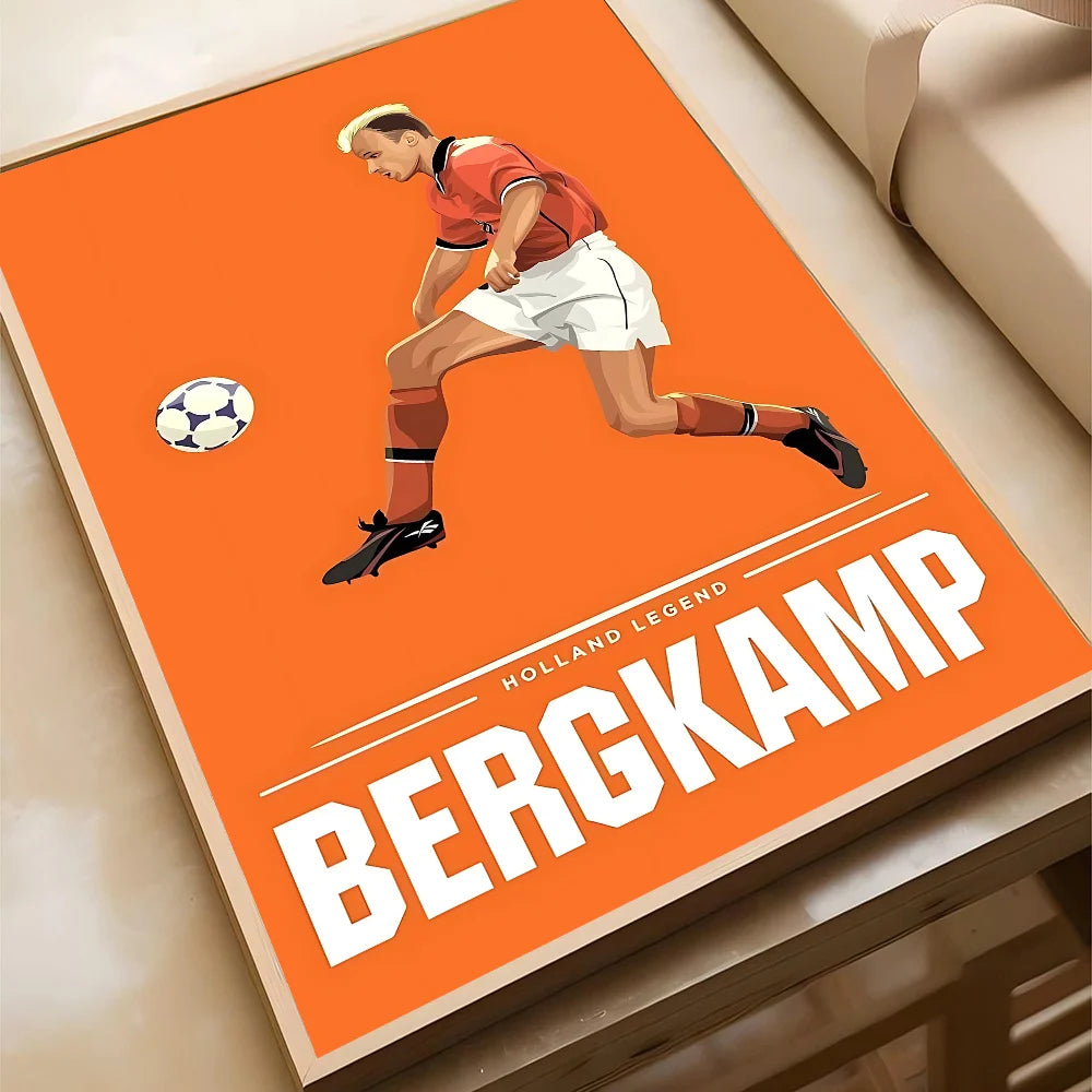 Sport Soccer Football Player Star Poster Home Living Room Bedroom Bar Cafe Art Decor