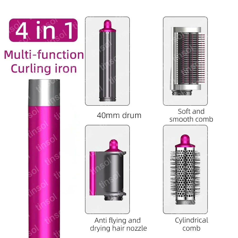 6-in-1 Multi-Function Hair Dryer Curling Iron Straightener Hot Air Comb Styling Kit Salon-like results at home
