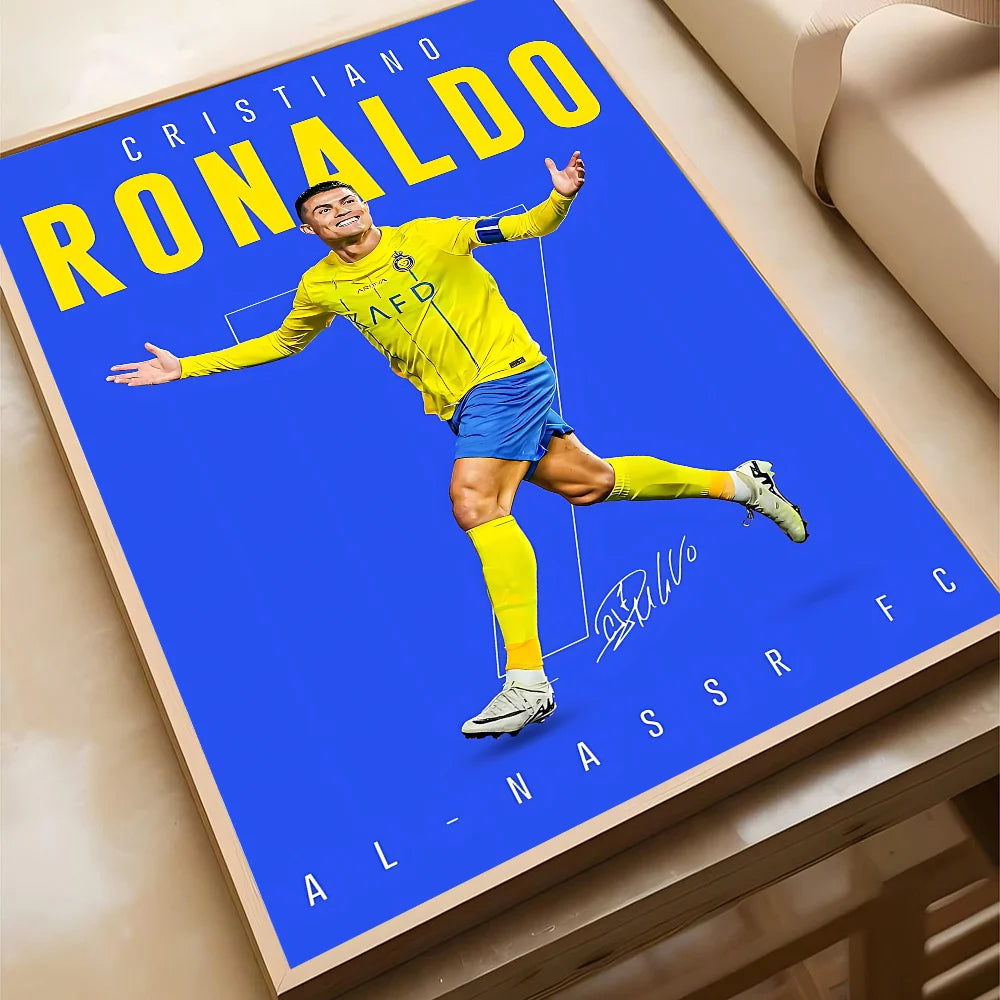 Sport Soccer Football Player Star Poster Home Living Room Bedroom Bar Cafe Art Decor