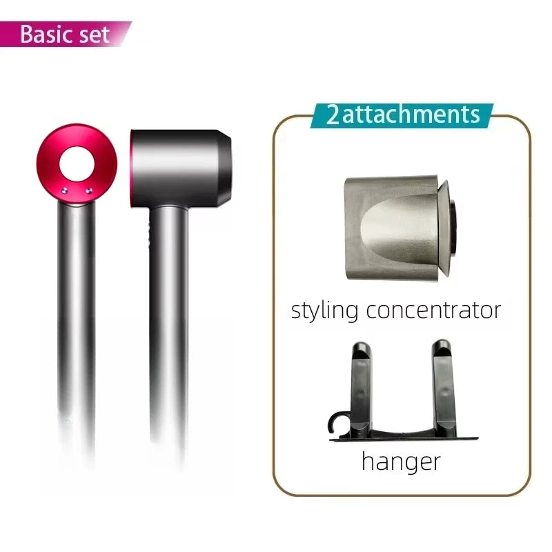 Super Hair Dryer 220V Leafless Hair Dryer Personal Hair Care Styling Negative Ion Tool Schedule Negative Ion Electric Dryer 2.7M