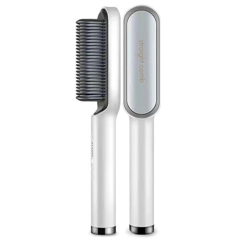 Hot Selling Professional Straight Hair Comb Portable Ceramic Coating Straight Hair Brush Salon Women'S Styling Tool