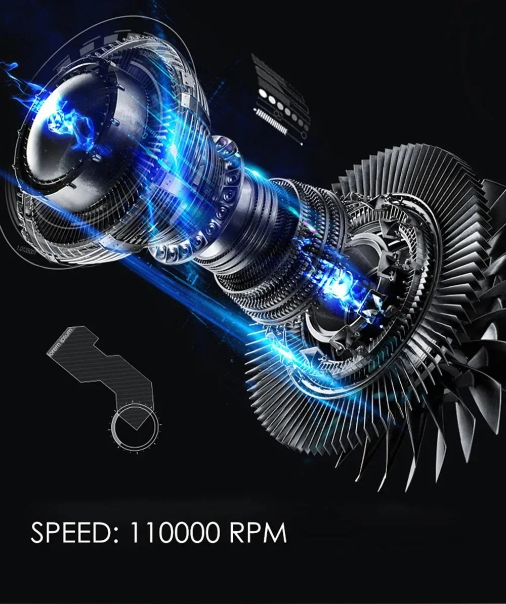 High Speed 110000rpm Professional Hair Dryer Negative Ion Blow Dryer Blower Home Appliance Hair Care Styling Tools Salon/Barber
