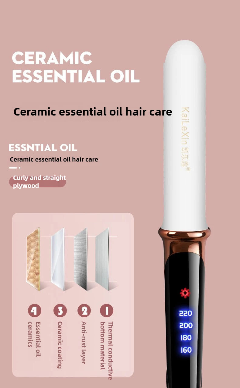 4 Gears Adjustable Temperature 2in1 Professional Flat Iron Hair Straightener Fast Warm-up Styling Tool for Wet or Dry Hair