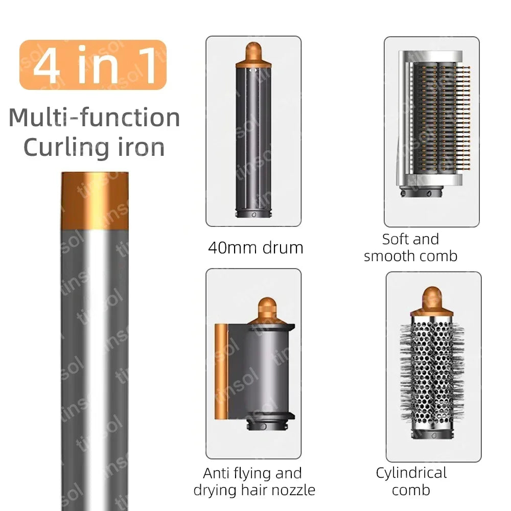 6-in-1 Multi-Function Hair Dryer Curling Iron Straightener Hot Air Comb Styling Kit Salon-like results at home