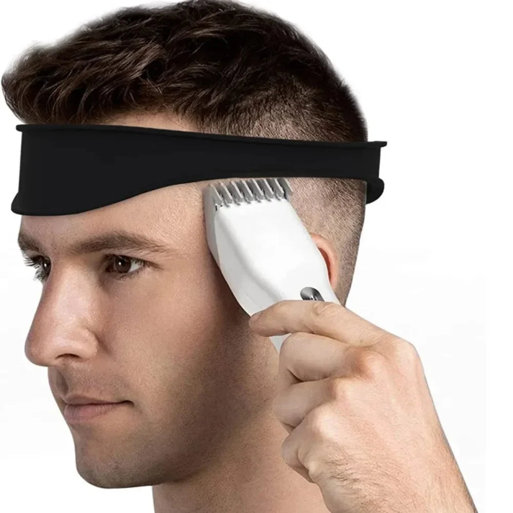 DIY Home Hair Trimming Home Haircuts Curved Headband Silicone Neckline Shaving Template Hair Cutting Guide Hair Styling Tools