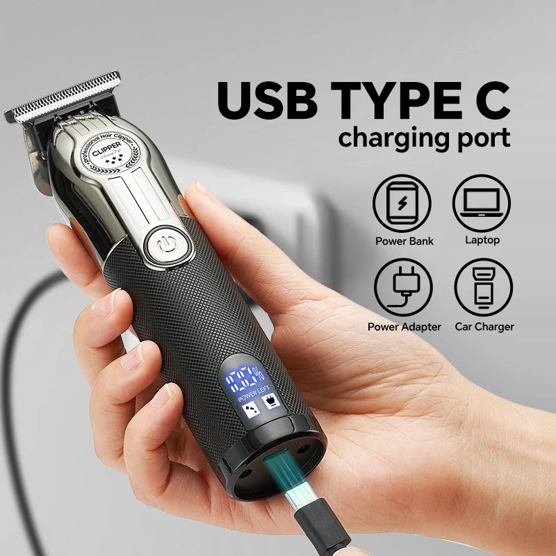Men's rechargeable hair clippers equipped with guide combs are an ideal choice for hair and beard styling