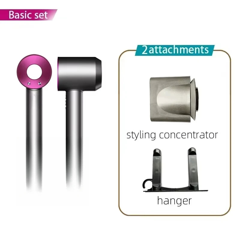 Super Hair Dryer 220V Leafless Hair Dryer Personal Hair Care Styling Negative Ion Tool Schedule Negative Ion Electric Dryer 2.7M