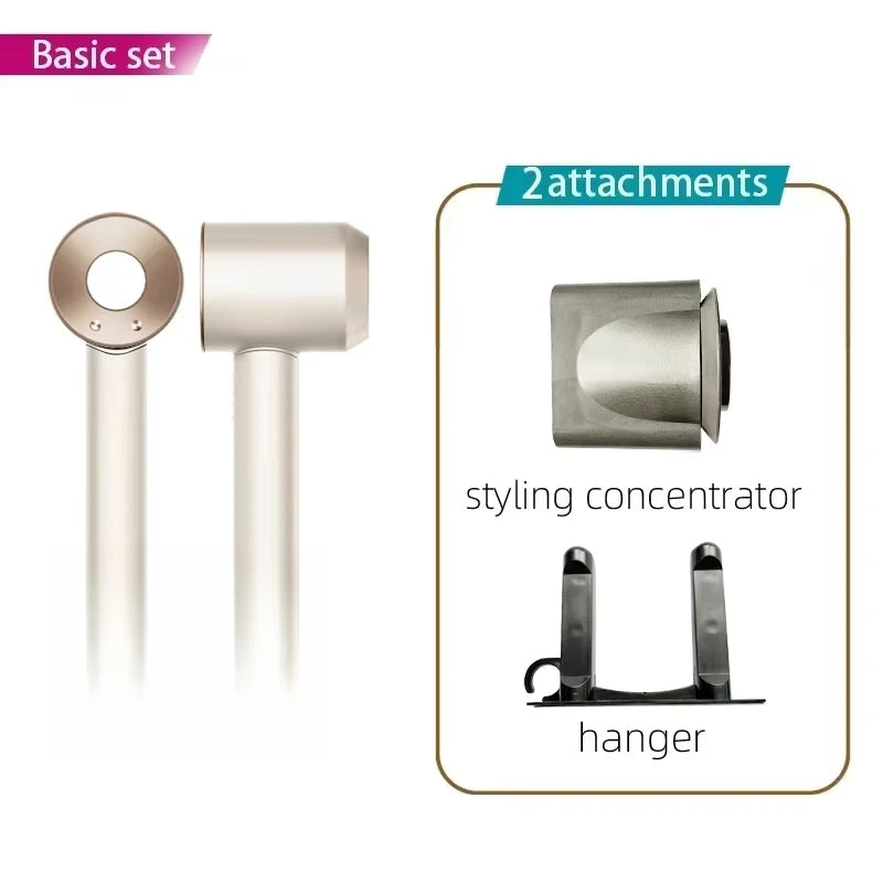 Super Hair Dryer 220V Leafless Hair Dryer Personal Hair Care Styling Negative Ion Tool Schedule Negative Ion Electric Dryer 2.7M