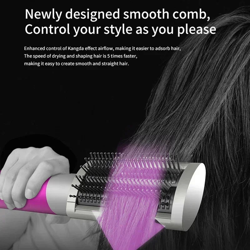 6-in-1 Multi-Function Hair Dryer Curling Iron Straightener Hot Air Comb Styling Kit Salon-like results at home