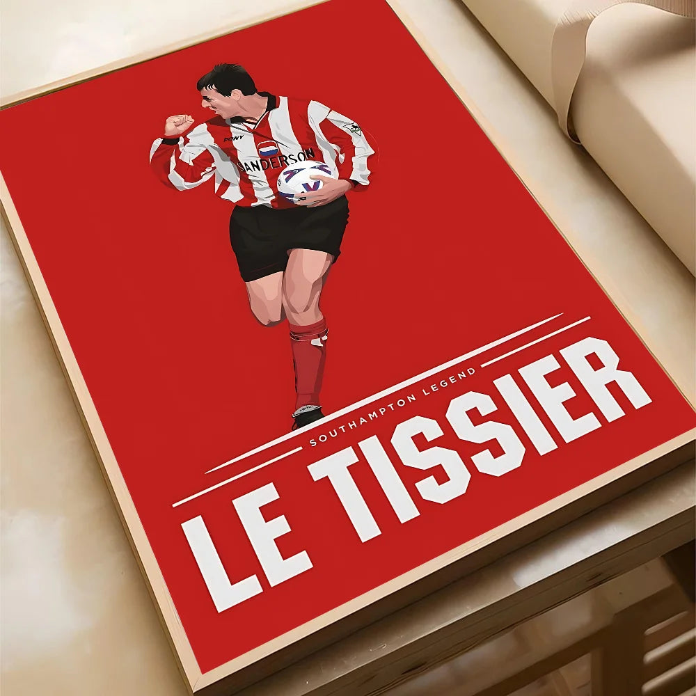 Sport Soccer Football Player Star Poster Home Living Room Bedroom Bar Cafe Art Decor