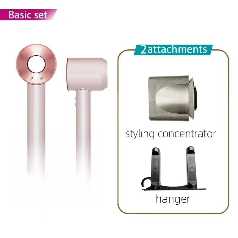 Super Hair Dryer 220V Leafless Hair Dryer Personal Hair Care Styling Negative Ion Tool Schedule Negative Ion Electric Dryer 2.7M