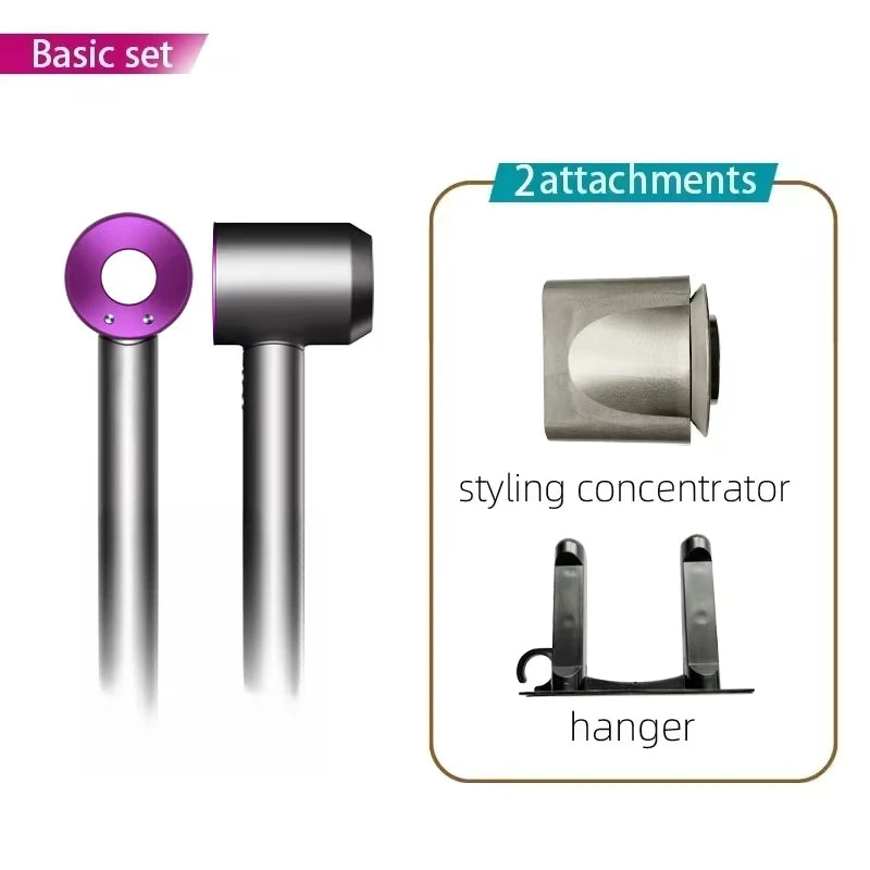 Super Hair Dryer 220V Leafless Hair Dryer Personal Hair Care Styling Negative Ion Tool Schedule Negative Ion Electric Dryer 2.7M