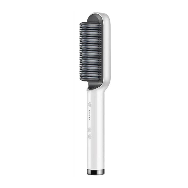 Hot Selling Professional Straight Hair Comb Portable Ceramic Coating Straight Hair Brush Salon Women'S Styling Tool