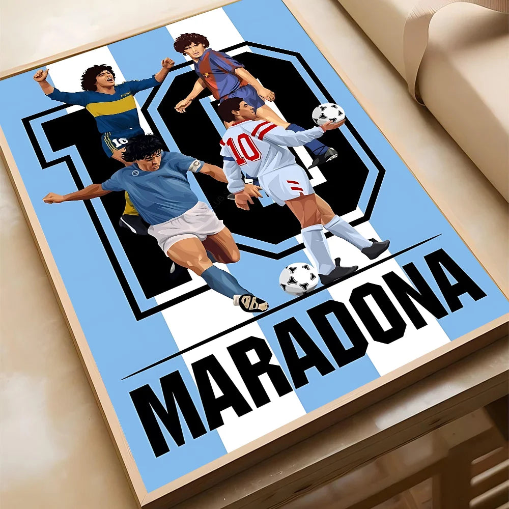 Sport Soccer Football Player Star Poster Home Living Room Bedroom Bar Cafe Art Decor
