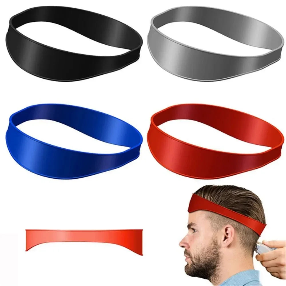 DIY Home Hair Trimming Home Haircuts Curved Headband Silicone Neckline Shaving Template Hair Cutting Guide Hair Styling Tools