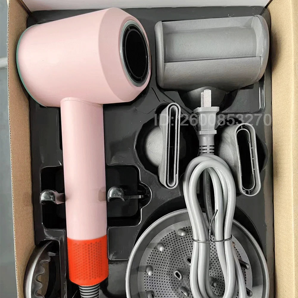 Super Hair Dryer 220V Leafless Hair Dryer Personal Hair Care Styling Negative Ion Tool Schedule Negative Ion Electric Dryer 2.7M