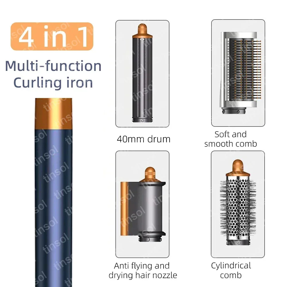 6-in-1 Multi-Function Hair Dryer Curling Iron Straightener Hot Air Comb Styling Kit Salon-like results at home