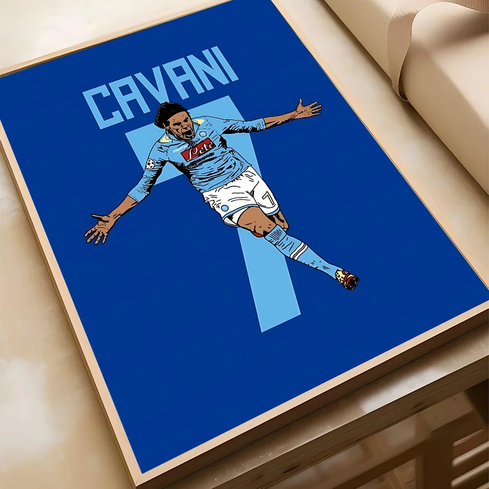 Sport Soccer Football Player Star Poster Home Living Room Bedroom Bar Cafe Art Decor