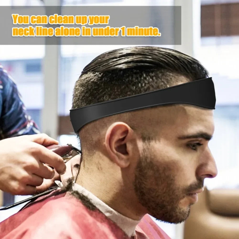 DIY Home Hair Trimming Home Haircuts Curved Headband Silicone Neckline Shaving Template Hair Cutting Guide Hair Styling Tools