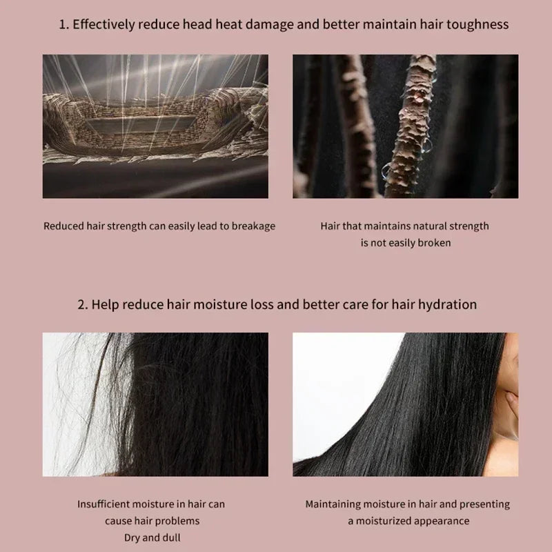 6-in-1 Multi-Function Hair Dryer Curling Iron Straightener Hot Air Comb Styling Kit Salon-like results at home