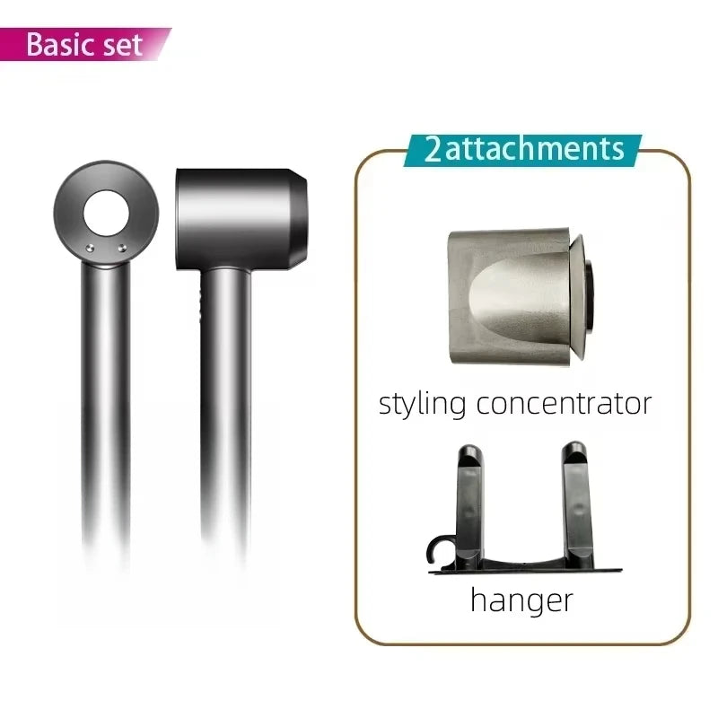 Super Hair Dryer 220V Leafless Hair Dryer Personal Hair Care Styling Negative Ion Tool Schedule Negative Ion Electric Dryer 2.7M